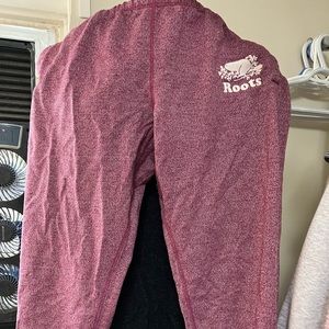 Roots pink sweatpants